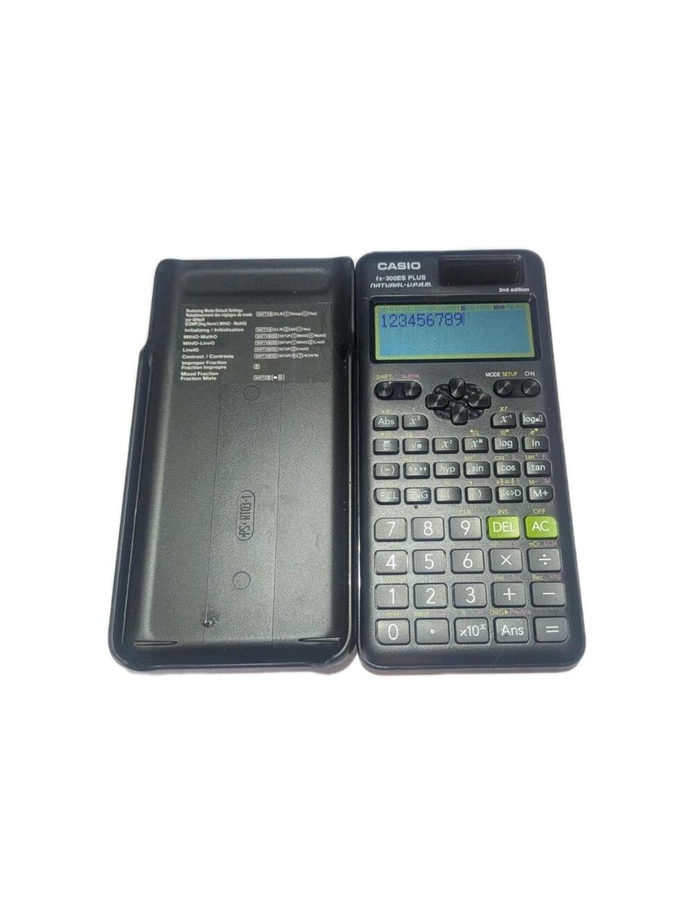Casio FX-300ES PLUS 2nd Edition Standard Scientific Calculator, Black